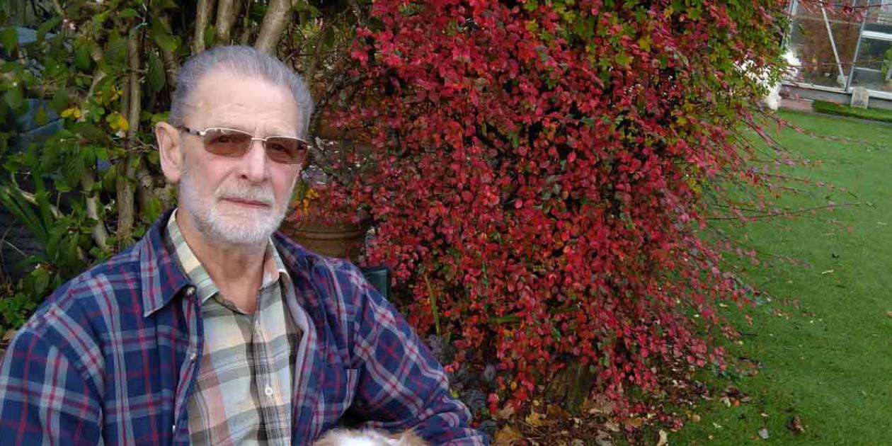 Colin Stirling with his dog