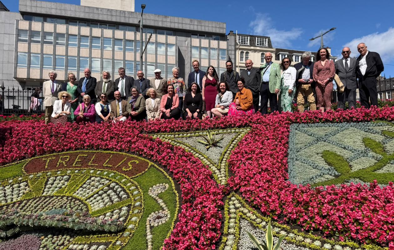 Trellis team at the floral clock